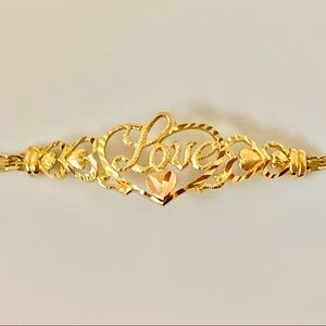14kt gold “Love” bracelet